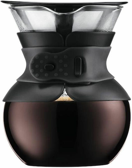 Bodum Filterkaffeemaschine Handbetrieb Rostfreier Stahl Schwarze 500ml