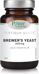 Power Of Nature Platinum Range Brewer's Yeast 500mg Μαγιά Μπύρας 30 κάψουλες