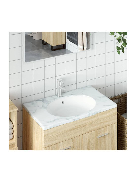 vidaXL Vessel Sink Ceramic 47x39x21cm White