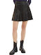 Tom Tailor Leather Skirt in Black color