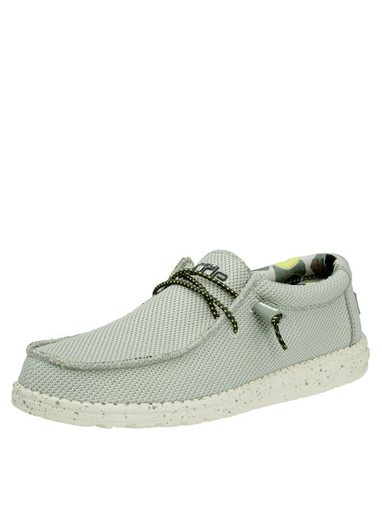 Hey Dude Wally Sox Suede Ανδρικά Boat Shoes σε Μπλε Χρώμα