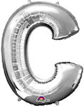 Balloon Foil Jumbo Letter Silver 63cm