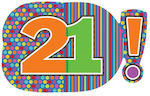 Balloon Foil Birthday-Celebration Number