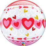 Balloon Bubble Jumbo Valentine's Day Round 56cm