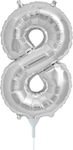 Balloon Foil Number 9 Silver 41cm