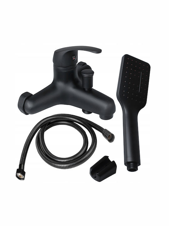 Mixing Bathtub Shower Faucet Complete Set Black