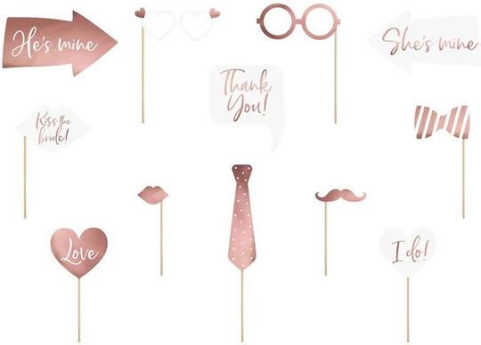 ikonka Photo Booth Prop for Party with Theme "Marriage" KX4563_1