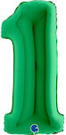 Balloon Jumbo Number 1 Green 100cm