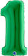 Balloon Jumbo Number 1 Green 100cm