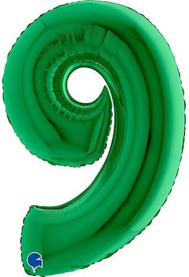 Balloon Jumbo Number 9 Green 100cm