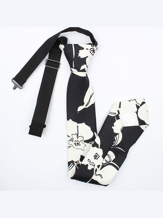 JFashion Men's Tie Printed in Black Color