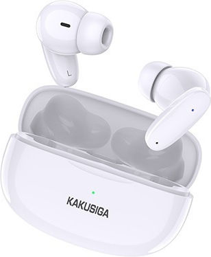 Kakusiga KSC-837 Earbud / In-ear Bluetooth Handsfree Ακουστικά με Θήκη Φόρτισης Λευκά