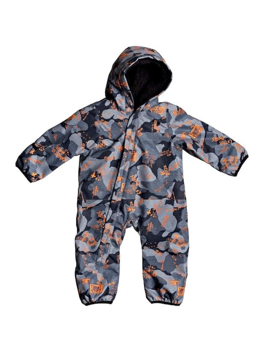 Quiksilver Baby Bodysuit Set for Outing with Pants Gray