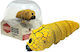 Miniature Toy Caterpillar Yellow 12cm.