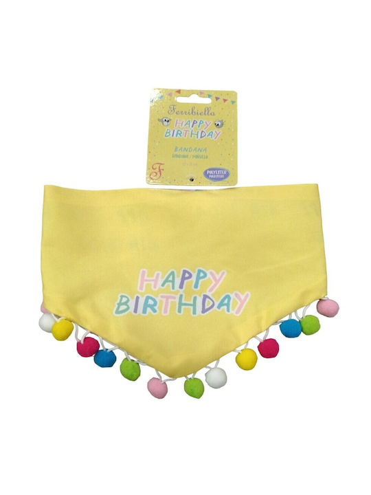 Ferribiella Dog Bandana in Yellow Color