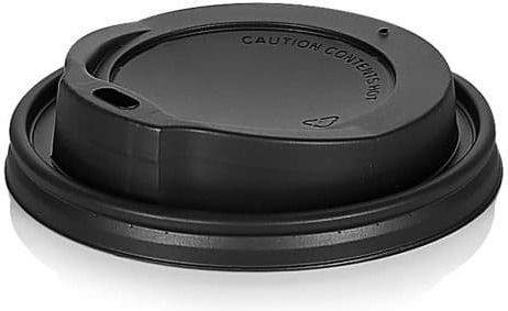 Disposable Cup Lids Sip Lid in Black color (100pcs)