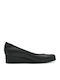 Synthetic Leather Ballerinas Black