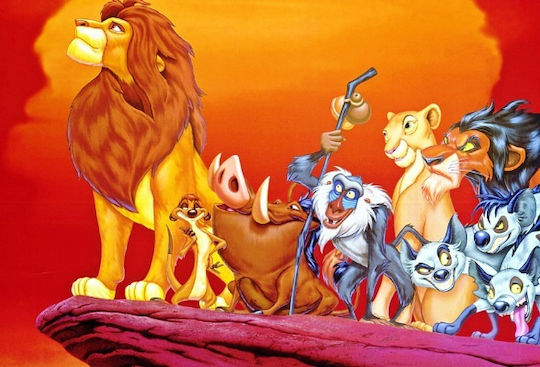 Lion King Friends Frame on Canvas 60x40cm