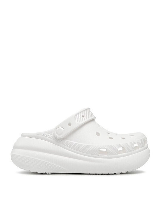 Crocs Classic Crush Дамски Анатомични Клоги Бял