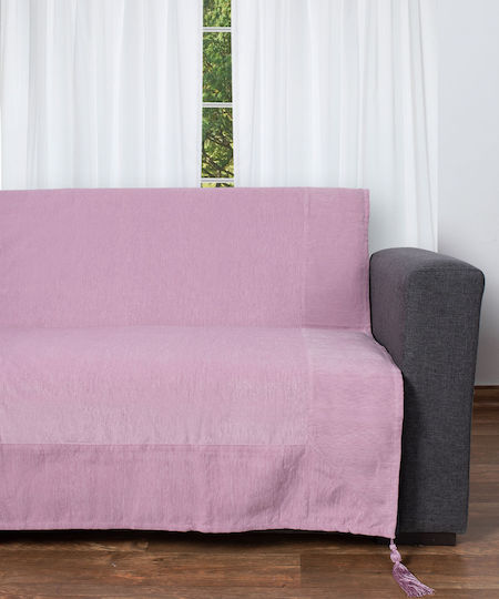 Silk Fashion 281 Ριχτάρι Πολυθρόνας Chenille 180x180εκ. Λιλά