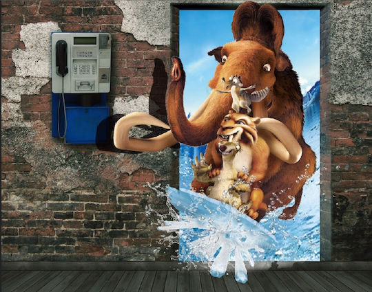 Ice Age Escape Rahmen auf Segeltuch 45x30cm