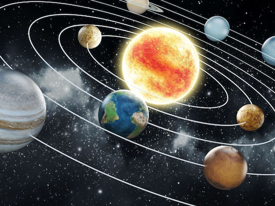 Стикер Тапет За Стени Universe Solar System 200x150см Миеща Се