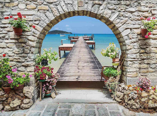 Tapet Autocolant De Perete Gate To Sea 300x200cm Lavabil