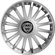 Versaco Car Hubcap Set Crystal with Lancia Emblem 14" 4pcs Silver