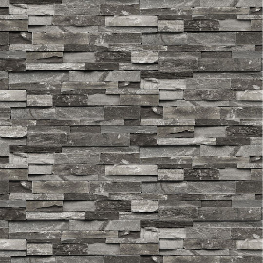 Selbstklebende Tapeten Wand Black Stone Wand 200x150cm Waschbare