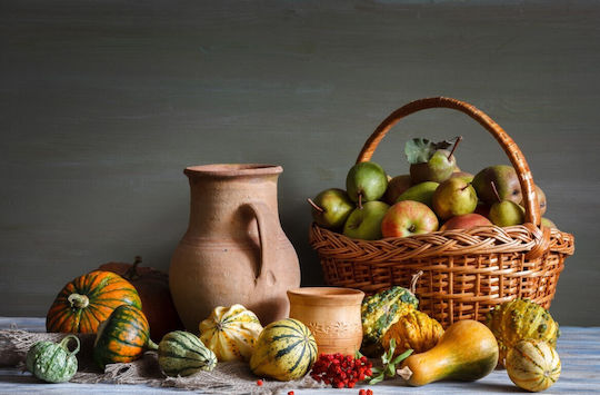 Tapet Autocolant De Perete Autumn Fruits 350x250cm Lavabil