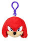 Play By Play Keychain Knuckles Sonic Plush Fabric Red