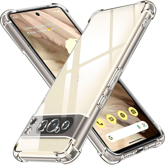 Techsuit Shockproof Clear Umschlag Rückseite Silikon Transparent (Google Pixel 8 Pro)