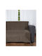 Silk Fashion 281 Armchair Throw Chenille 180x180cm Brown