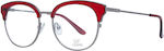 Gianfranco Ferre Eyeglass Frame Cat Eye Red GFF0273 003