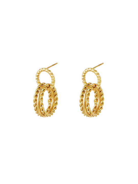 Earrings made of Steel Gold Plated