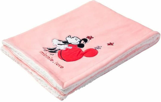 Disney Babydecken Wickeltücher für Kinderzimmer Minnie Mouse 100x75cm Disney Babydecken Wickeltücher für Kinderzimmer Minnie Mouse 100x75cm