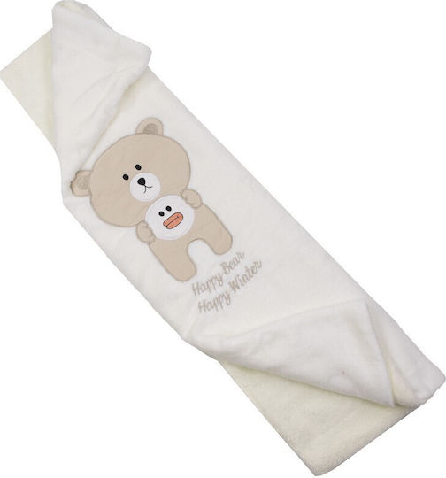 Kamtex Baby Blanket Nursery Swaddling Blankets Beige 95x85cm
