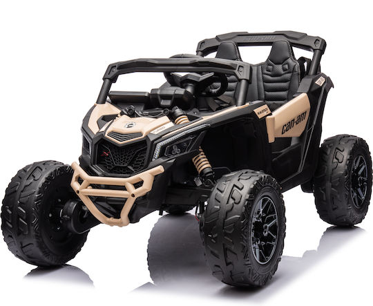 Can Am Maverick Buggy Μονοθέσιο με Τηλεκοντρόλ Licensed 24 Volt Μπεζ
