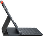 Logitech Uk Флип капак Пластмаса Английски език САЩ Сив iPad 10th 920-011429