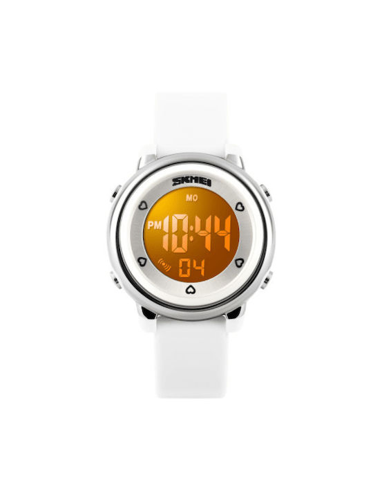 Skmei Kids Digital Watch Ivy with Rubber/Plastic Strap White