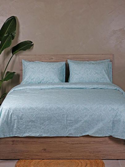 Sunshine Duvet Cover Cotton Single 170x250 Feelings 2040 Aqua