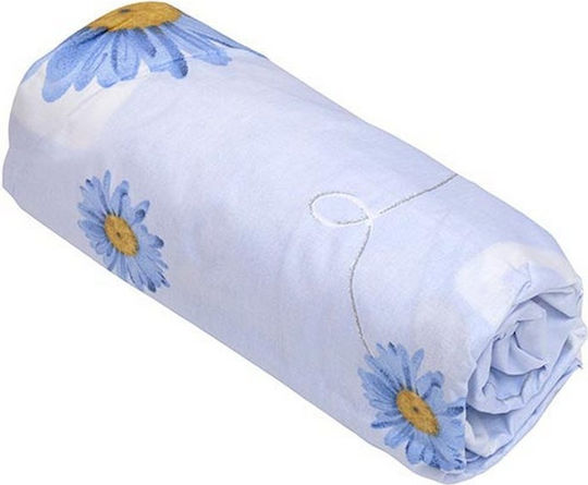 Sunshine 312 Μονό 100x200+30εκ. με Λάστιχο Γαλάζιο Sunshine 312 Μονό 100x200+30εκ. με Λάστιχο Γαλάζιο
