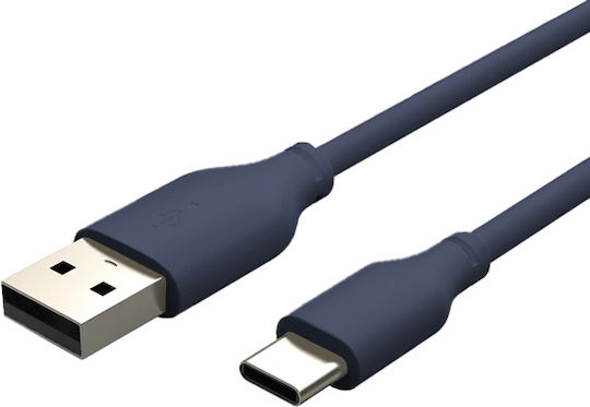 Cabletime USB 2.0 Cable USB-C male - USB-A 15W Μπλε 2m 128191