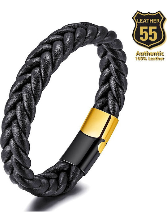Leather 55 Men's Bracelet made of Leather