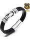 Leather 55 Ανδρικό Βραχιόλι από Δέρμα