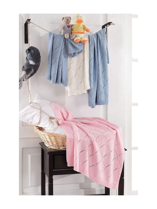 Beauty Home Blanket Nursery Swaddling Blankets Light Blue Light Blue 90x70cm