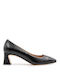 Fardoulis Leather Black Heels