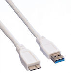 Value Regulär USB 2.0 auf Micro-USB-Kabel Weiß 2m (11.99.8874-10) 1Stück