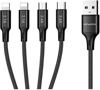 Awei Regulär USB 2.0 auf Micro-USB-Kabel 1.5m (887721) 1Stück