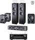 Denon 7.1 Magnat S Line Dolby Atmos & Ραδιοενισχυτή Denon & Oehlbach Καλώδια Home Cinema Speaker Set 7.1 Dolby Atmos Black